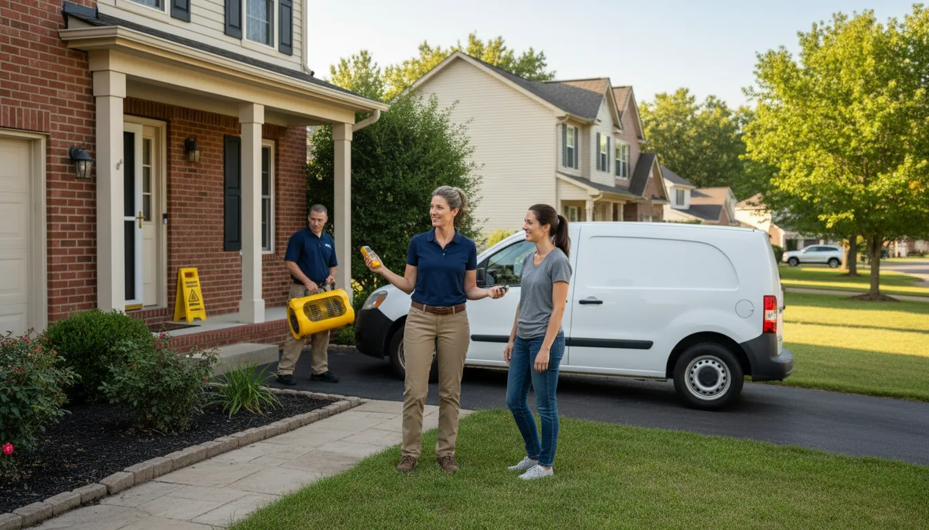 Residential water damage restoration in Tensed, ID